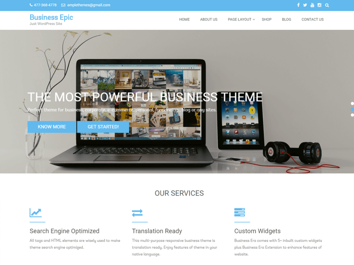 Free and Best Responsive WordPress Themes and Templates - 2018