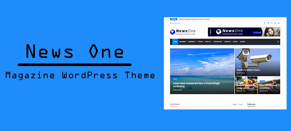 News One - Free Magazine WordPress Theme