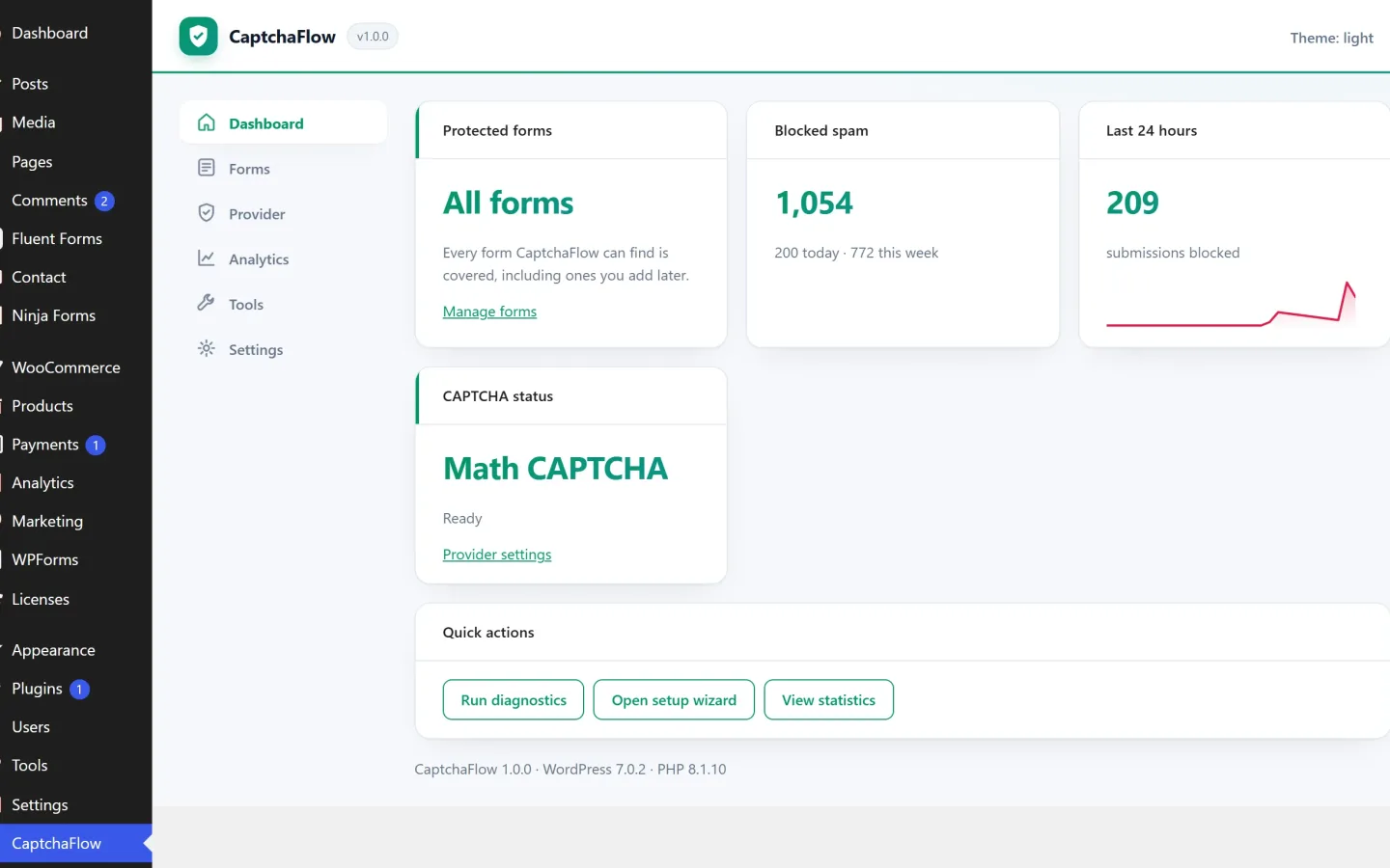 CaptchaFlow – CAPTCHA & Spam Protection for Forms — screenshot 2 of 6