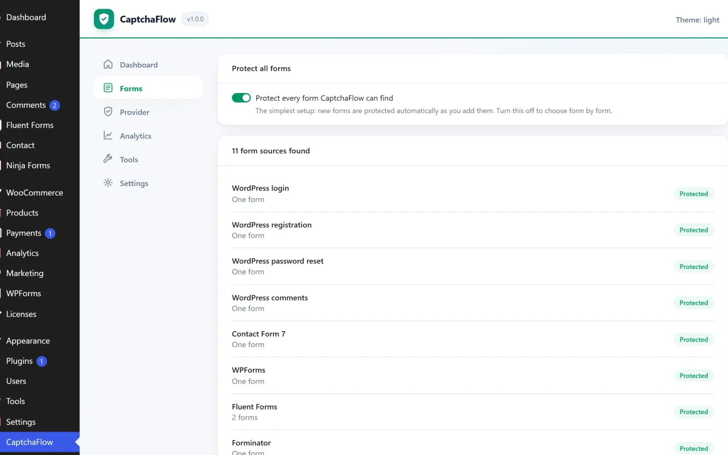 CaptchaFlow – CAPTCHA & Spam Protection for Forms — screenshot 4 of 6